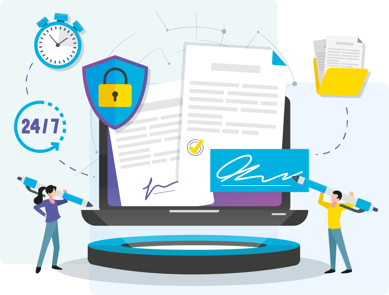 Signature électronique intégrée à SECIB